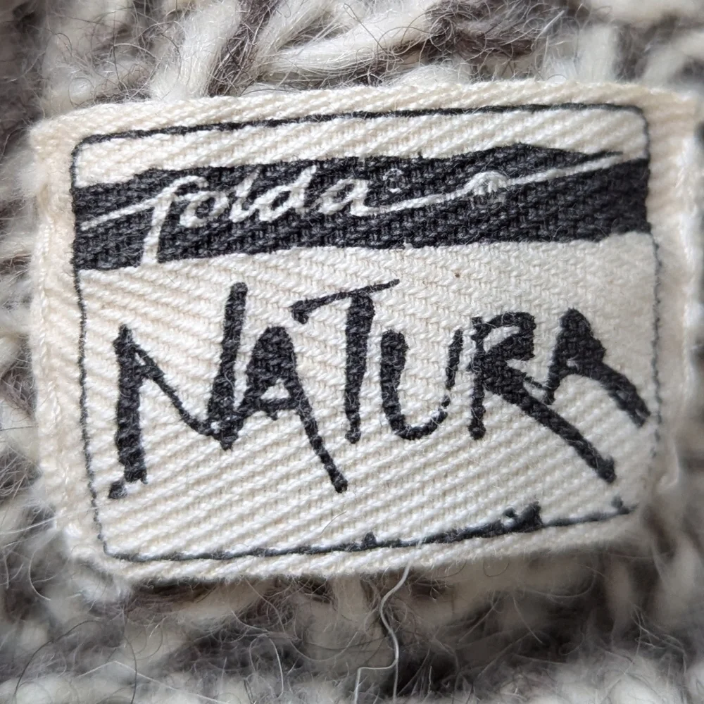 Natura 100% Pure New Wool Roll Neck Sweater Size Large Oversized
